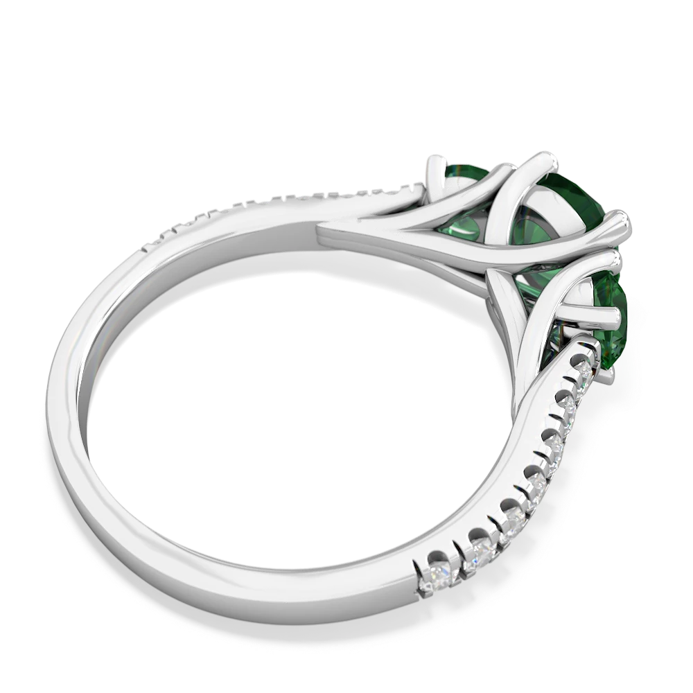 Jade Pave Trellis 14K White Gold ring R5500