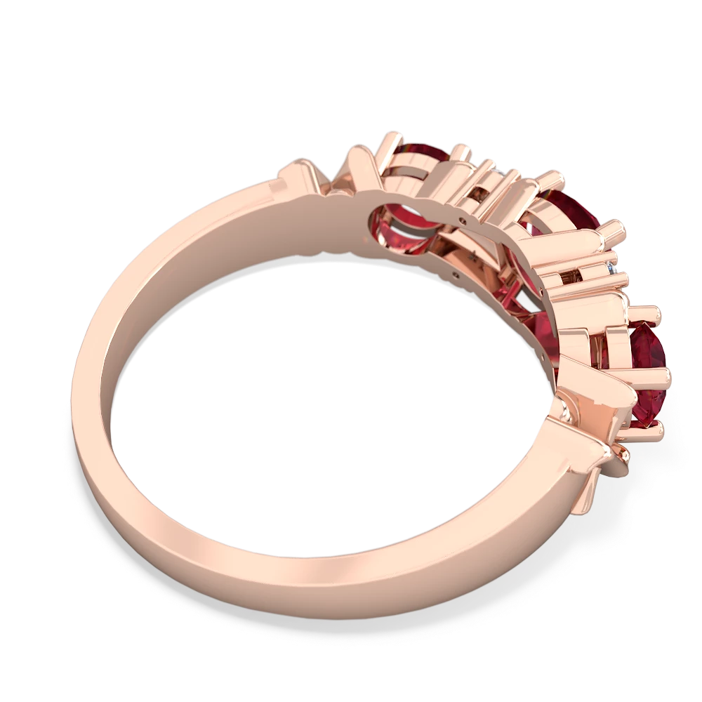 Sapphire Hugs And Kisses 14K Rose Gold ring R5016