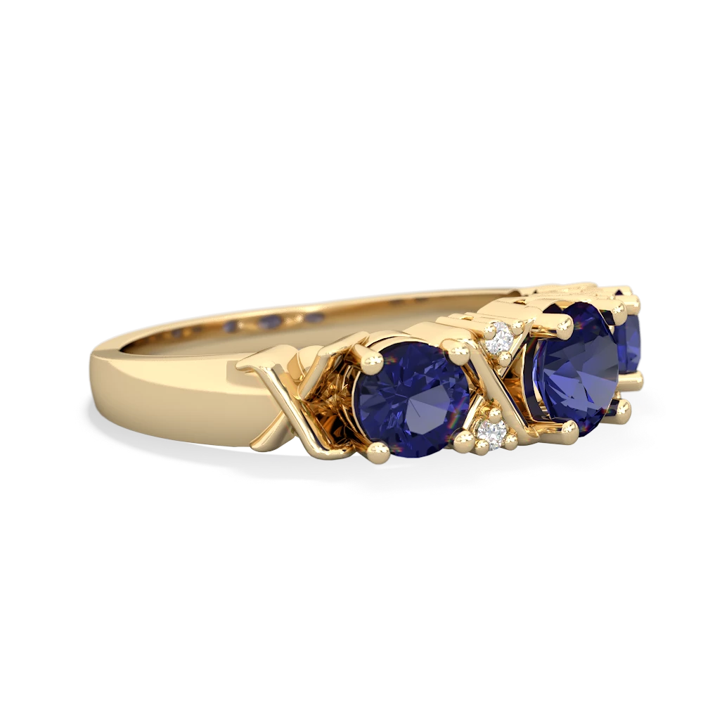 Citrine Hugs And Kisses 14K Yellow Gold ring R5016