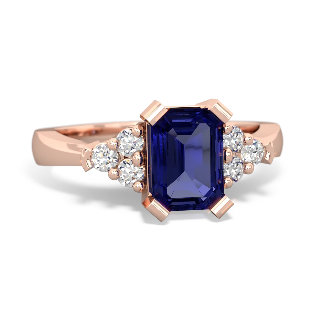 Lab Sapphire Timeless Classic 14K Rose Gold ring R2591