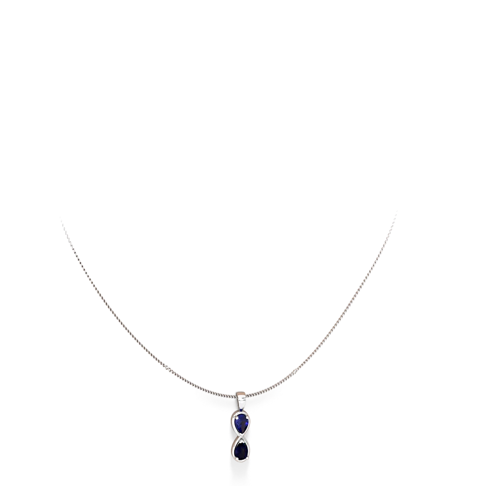Sapphire infinity on sale necklace