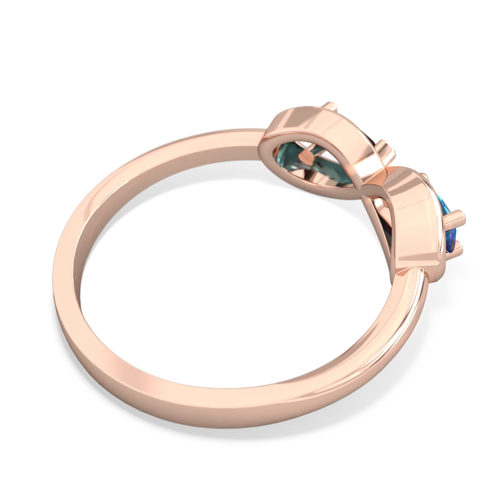 London Topaz Infinity 14K Rose Gold ring R5050