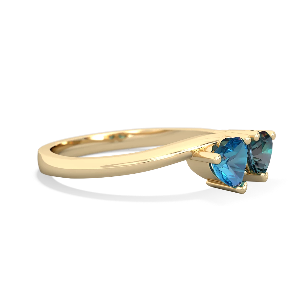 London Topaz Sweethearts 14K Yellow Gold ring R5260