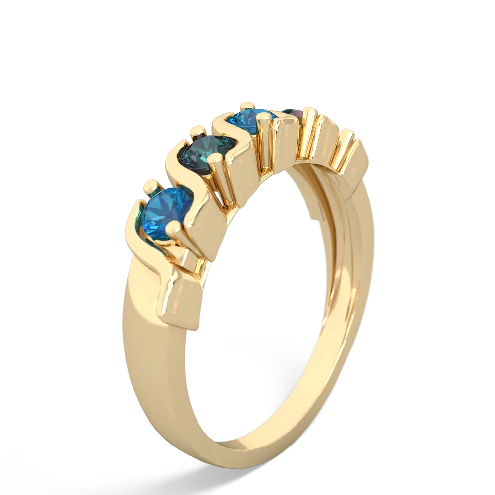 London Topaz Anniversary Band 14K Yellow Gold ring R2089