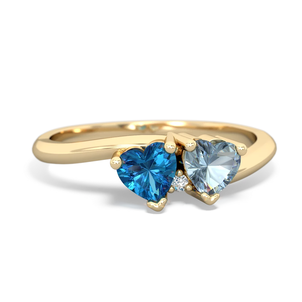 London Topaz Sweethearts 14K Yellow Gold ring R5260