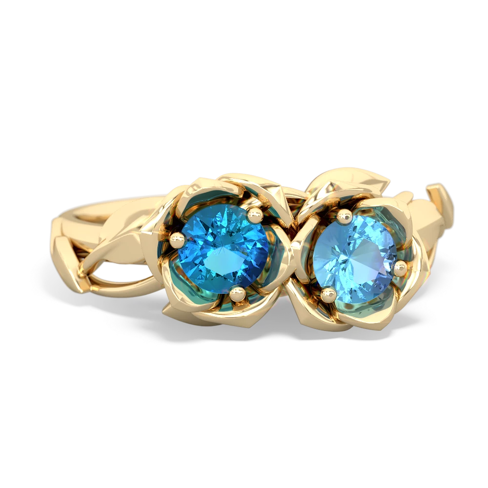 London Topaz Rose Garden 14K Yellow Gold ring R5510