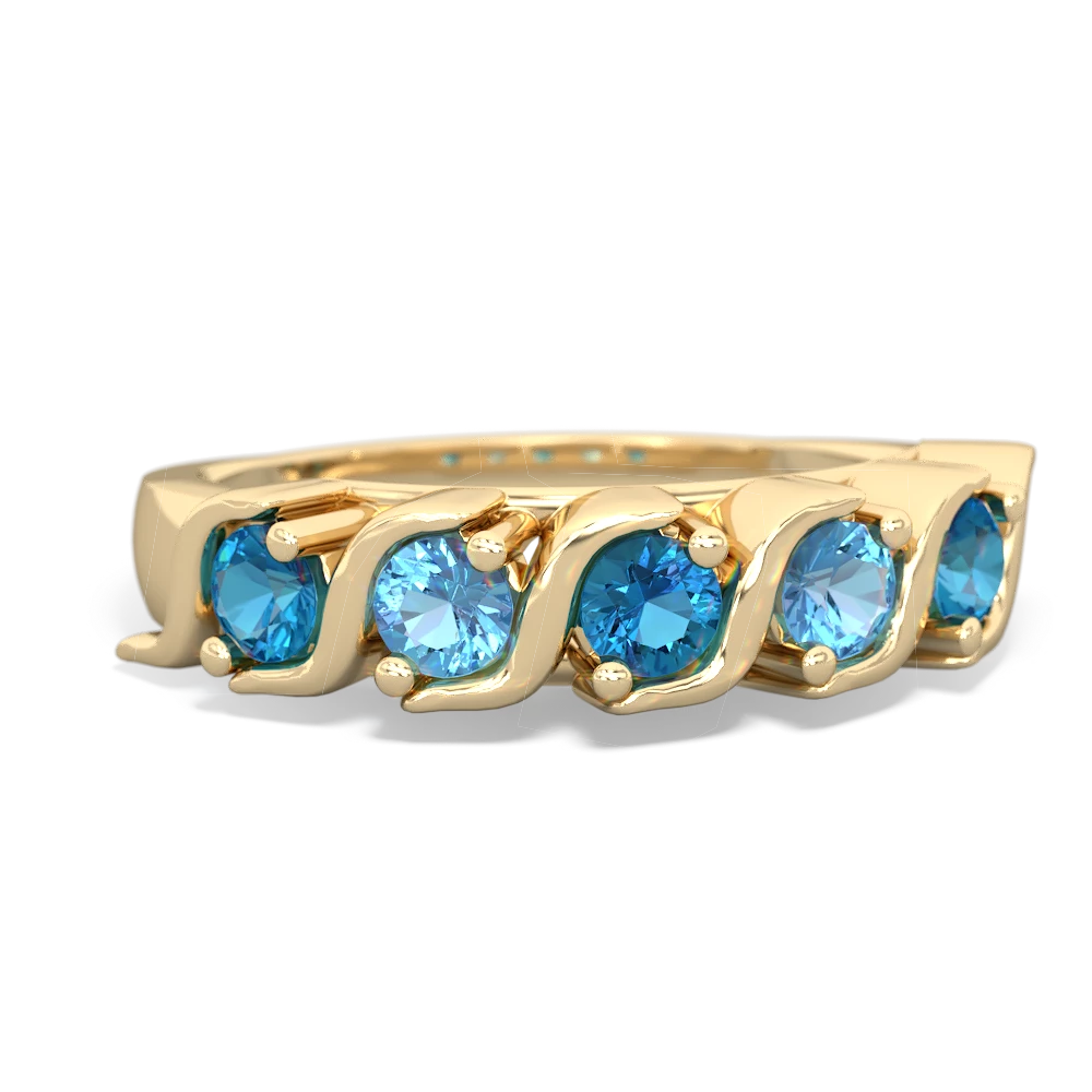 London Topaz Anniversary Band 14K Yellow Gold ring R2089