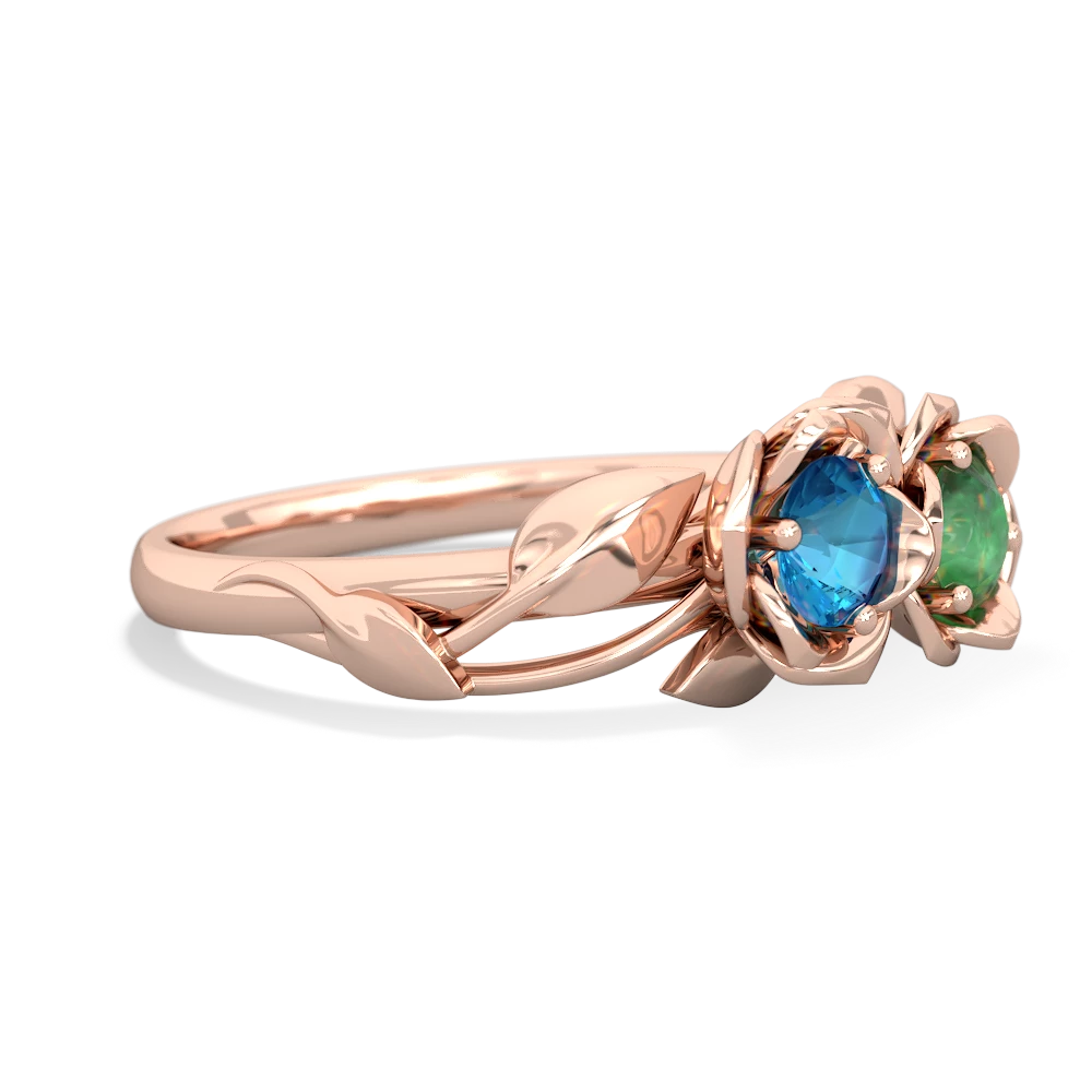 London Topaz Rose Garden 14K Rose Gold ring R5510