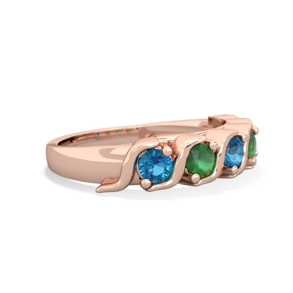 London Topaz Anniversary Band 14K Rose Gold ring R2089