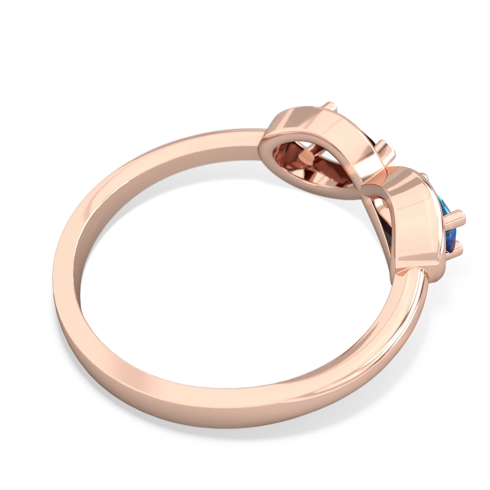 London Topaz Infinity 14K Rose Gold ring R5050