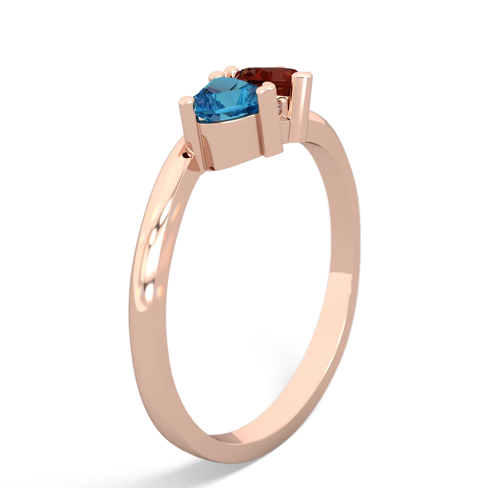 London Topaz Sweethearts 14K Rose Gold ring R5260