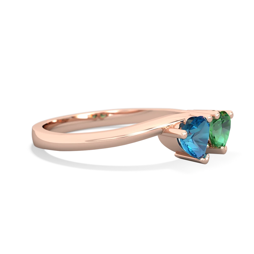 London Topaz Sweethearts 14K Rose Gold ring R5260