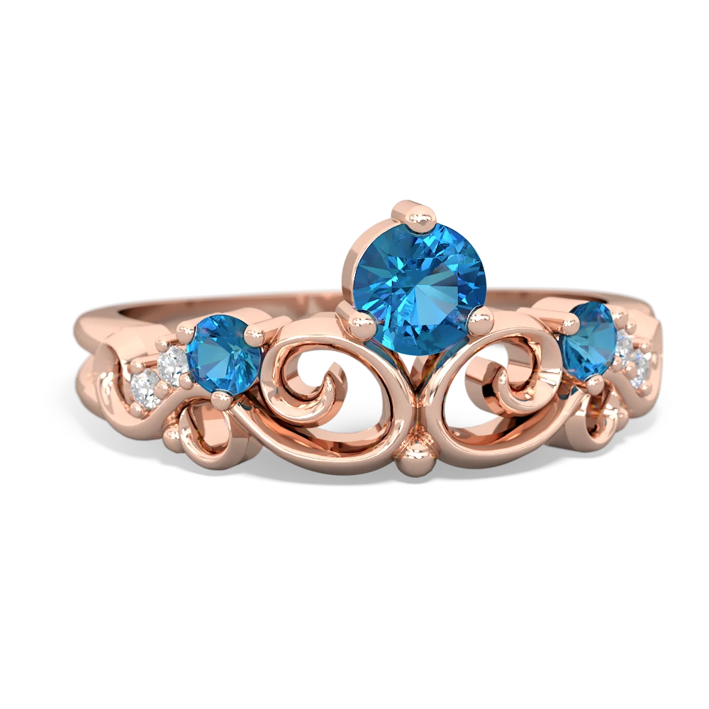 Amethyst Crown Keepsake 14K Rose Gold ring R5740