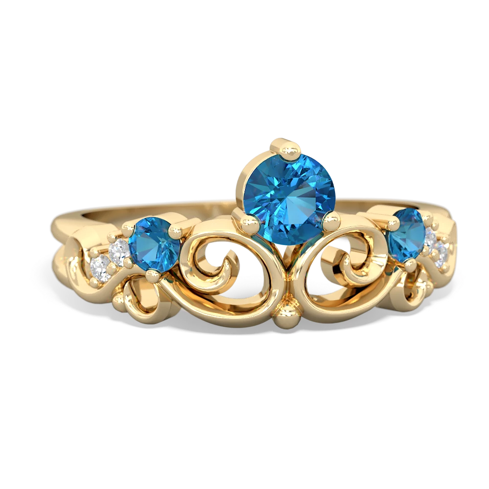 Sapphire Crown Keepsake 14K Yellow Gold ring R5740