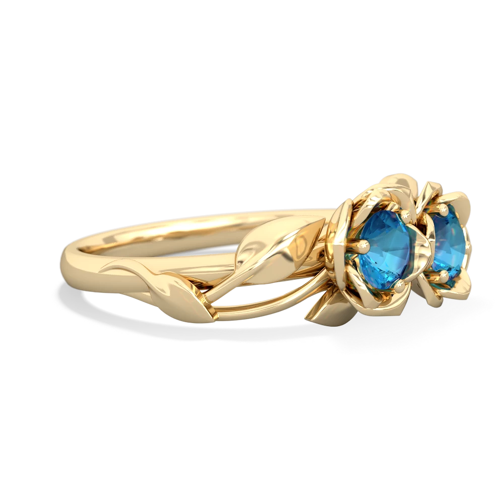 London Topaz Rose Garden 14K Yellow Gold ring R5510