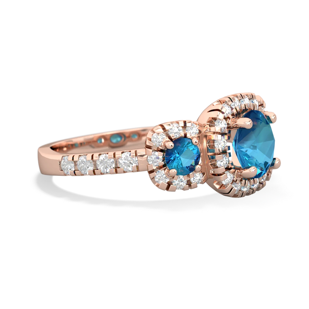 Opal Regal Halo 14K Rose Gold ring R5350