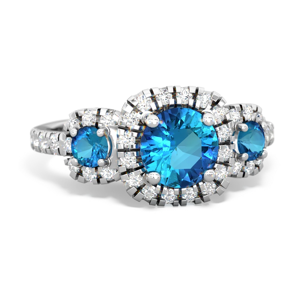 Alexandrite Regal Halo 14K White Gold ring R5350