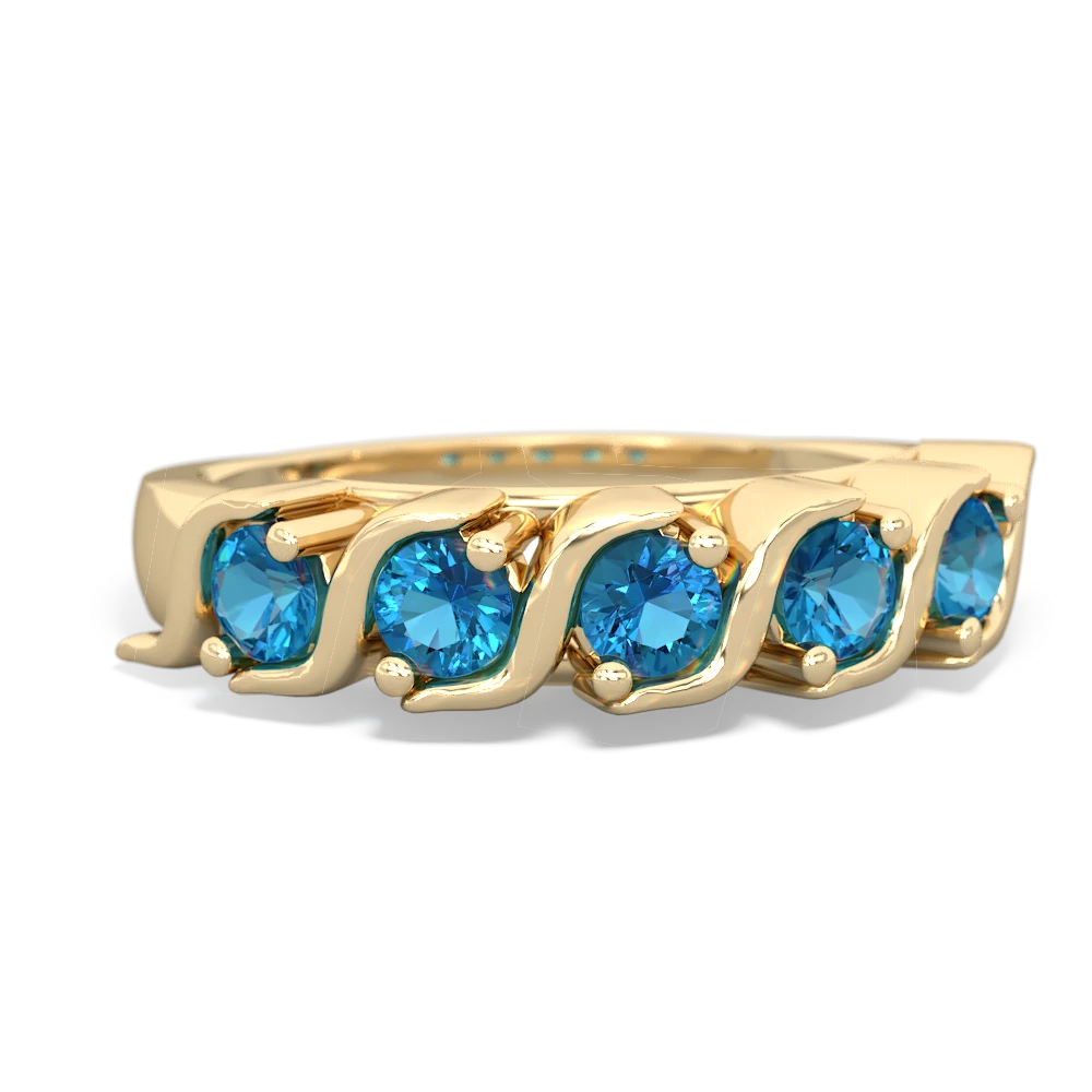 London Topaz Anniversary Band 14K Yellow Gold ring R2089