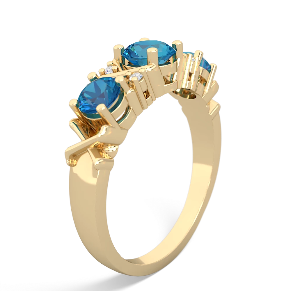 Opal Hugs And Kisses 14K Yellow Gold ring R5016