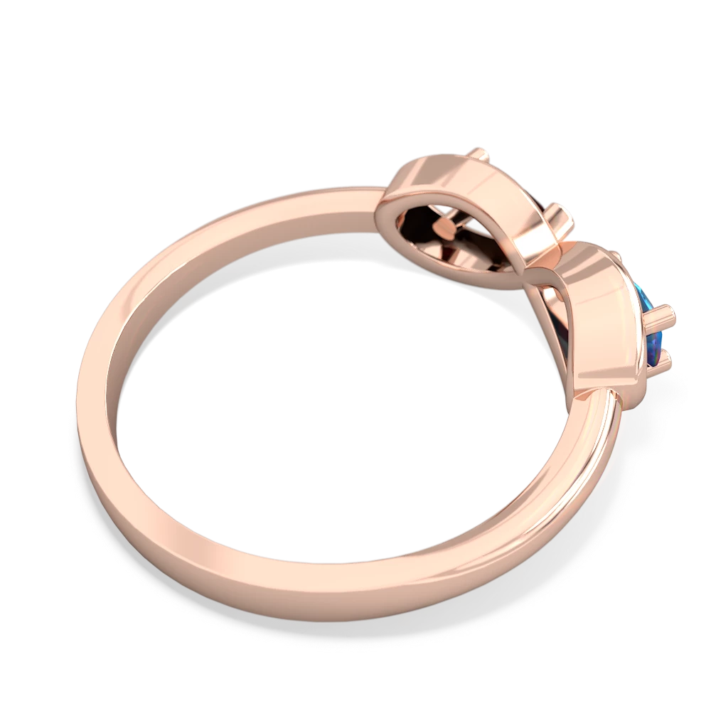 London Topaz Infinity 14K Rose Gold ring R5050