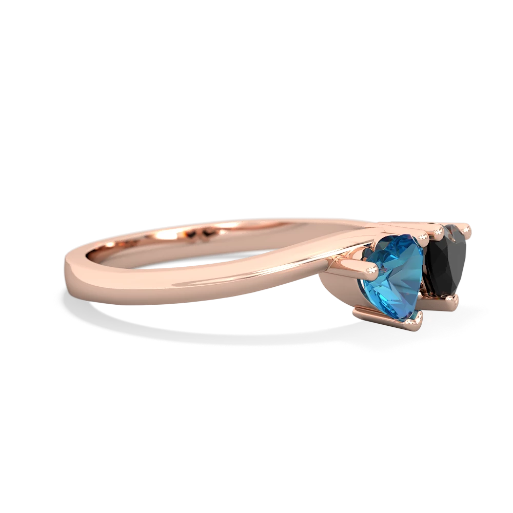 London Topaz Sweethearts 14K Rose Gold ring R5260