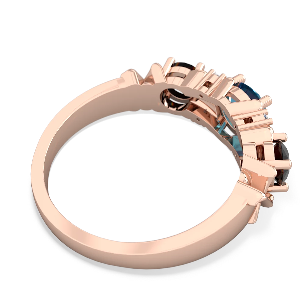 London Topaz Hugs And Kisses 14K Rose Gold ring R5016