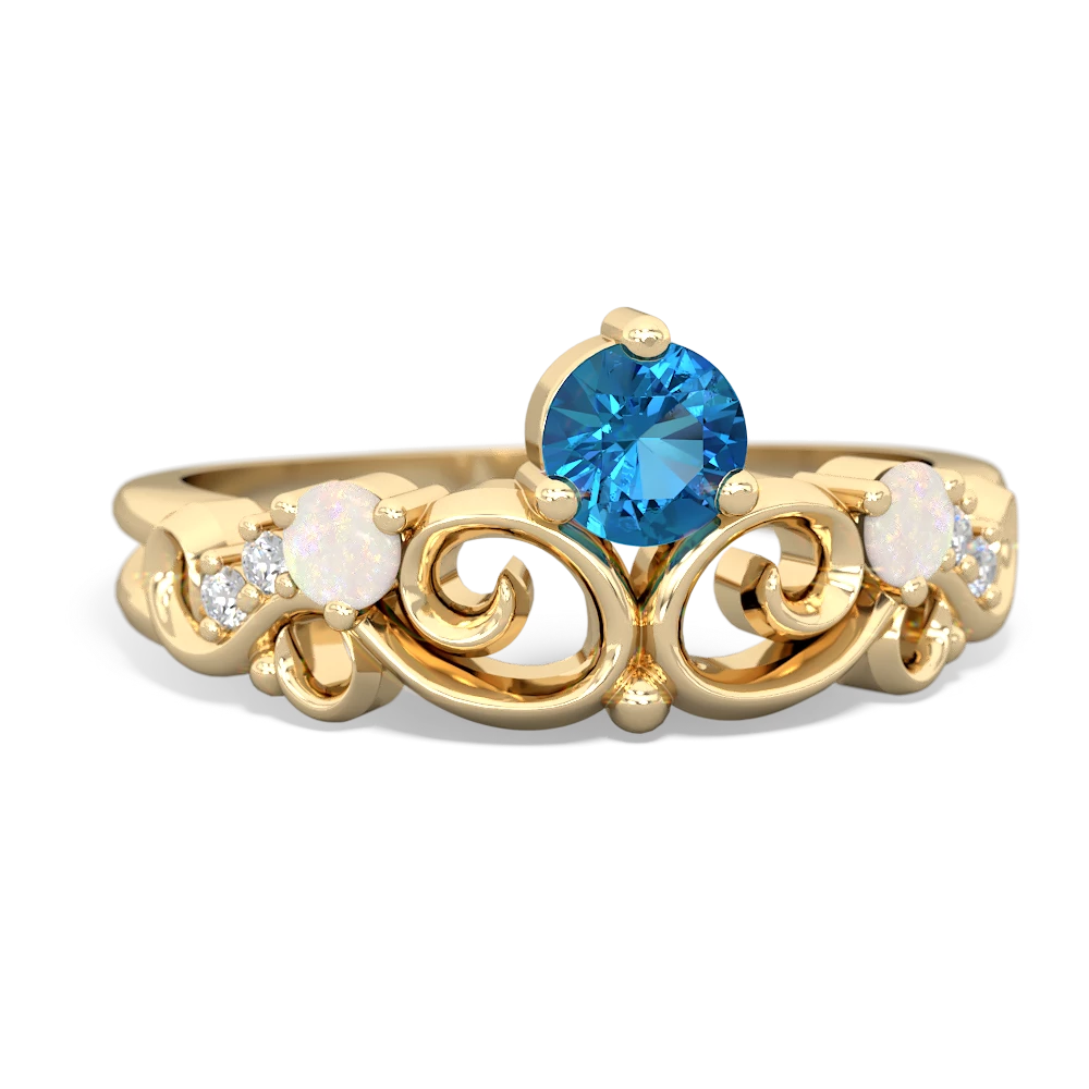 London Topaz Crown Keepsake 14K Yellow Gold ring R5740