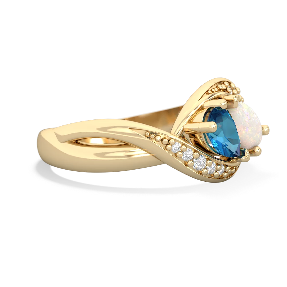 London Topaz Summer Winds 14K Yellow Gold ring R5342