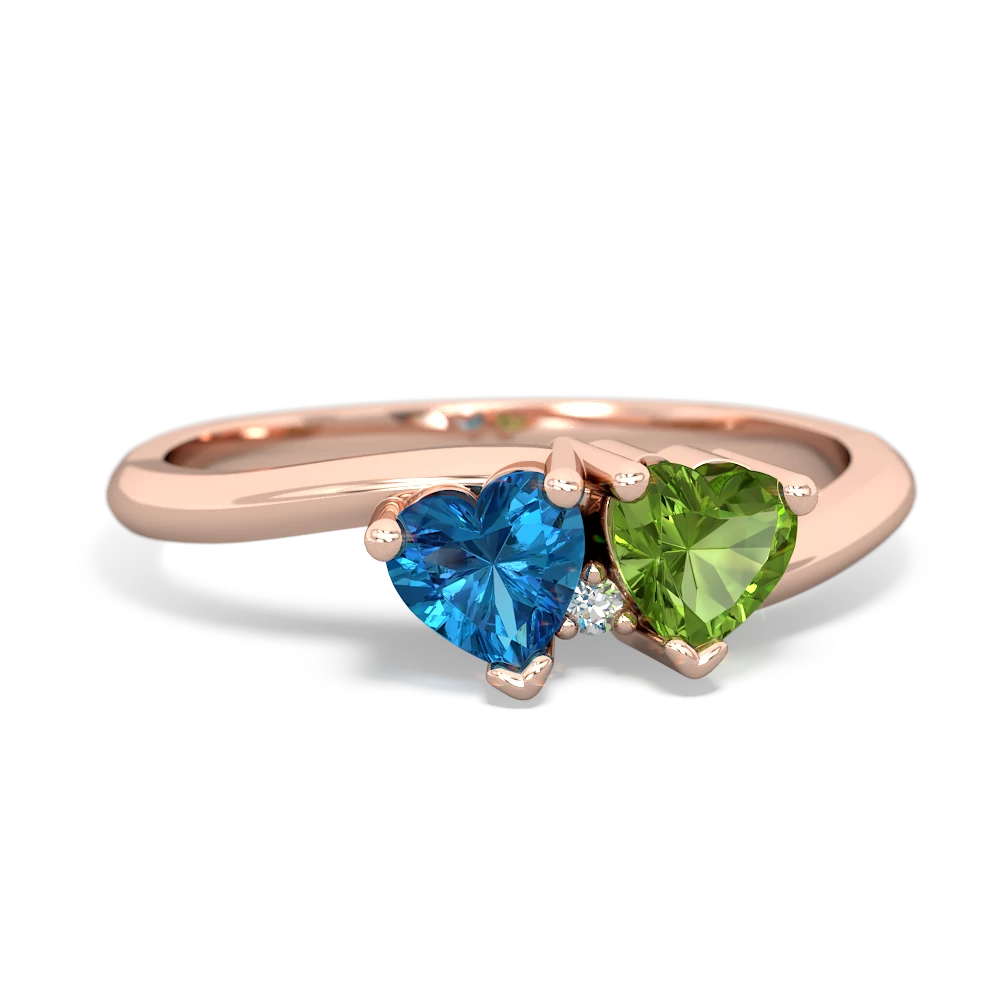 London Topaz Sweethearts 14K Rose Gold ring R5260