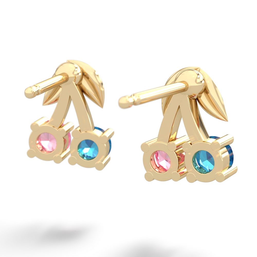 London Topaz Sweet Cherries 14K Yellow Gold earrings E7001