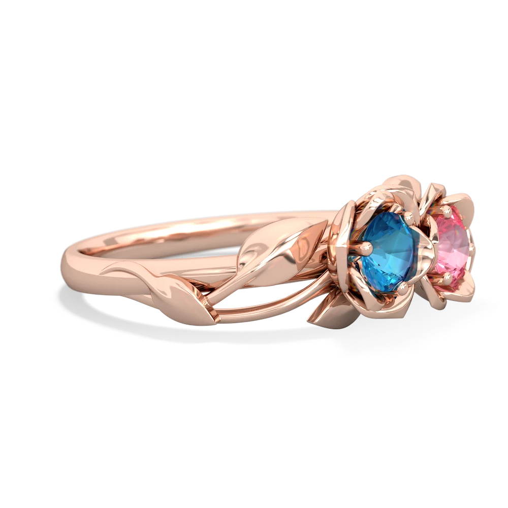 London Topaz Rose Garden 14K Rose Gold ring R5510