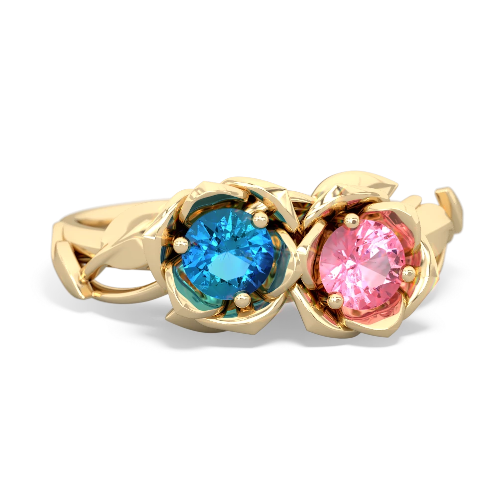 London Topaz Rose Garden 14K Yellow Gold ring R5510