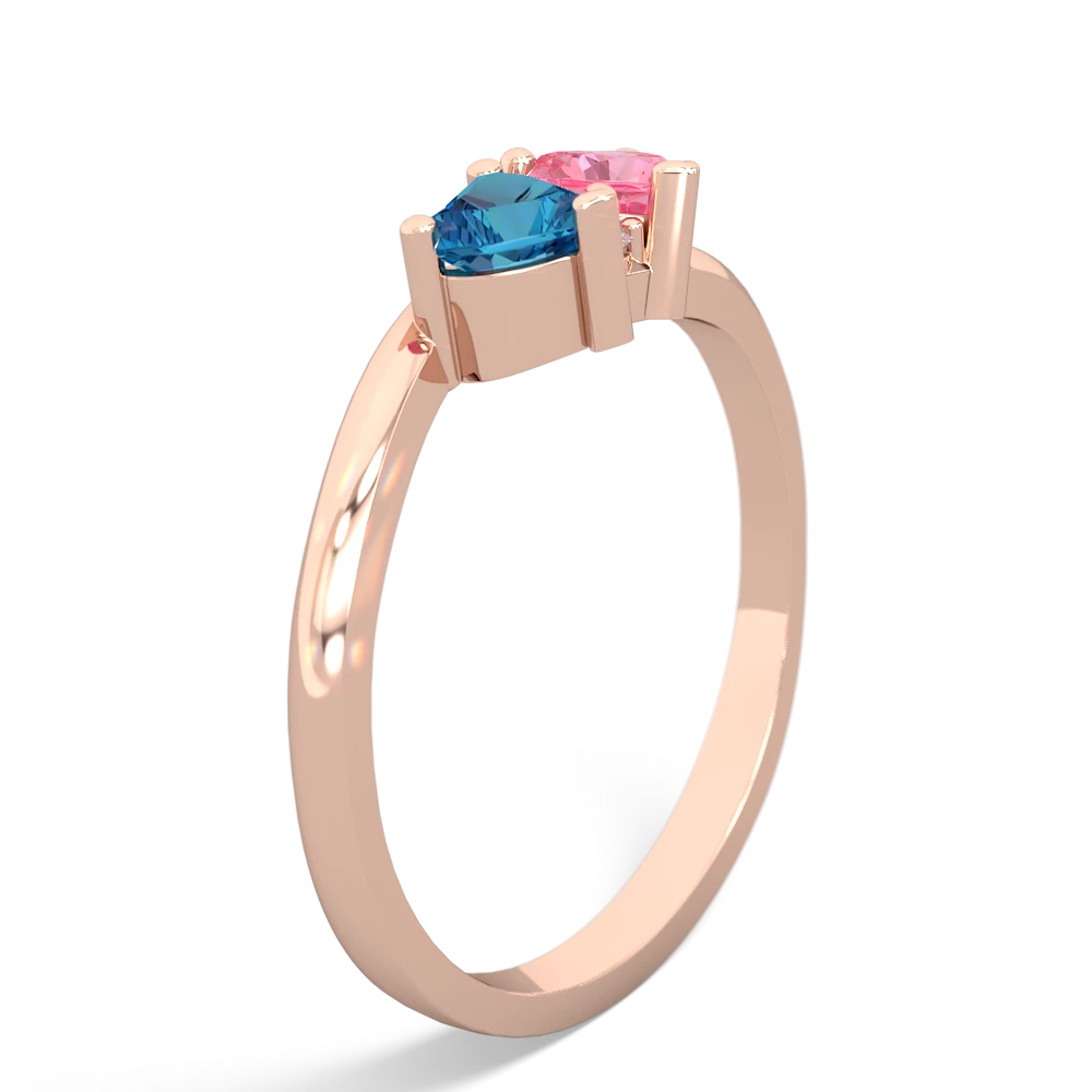 London Topaz Sweethearts 14K Rose Gold ring R5260