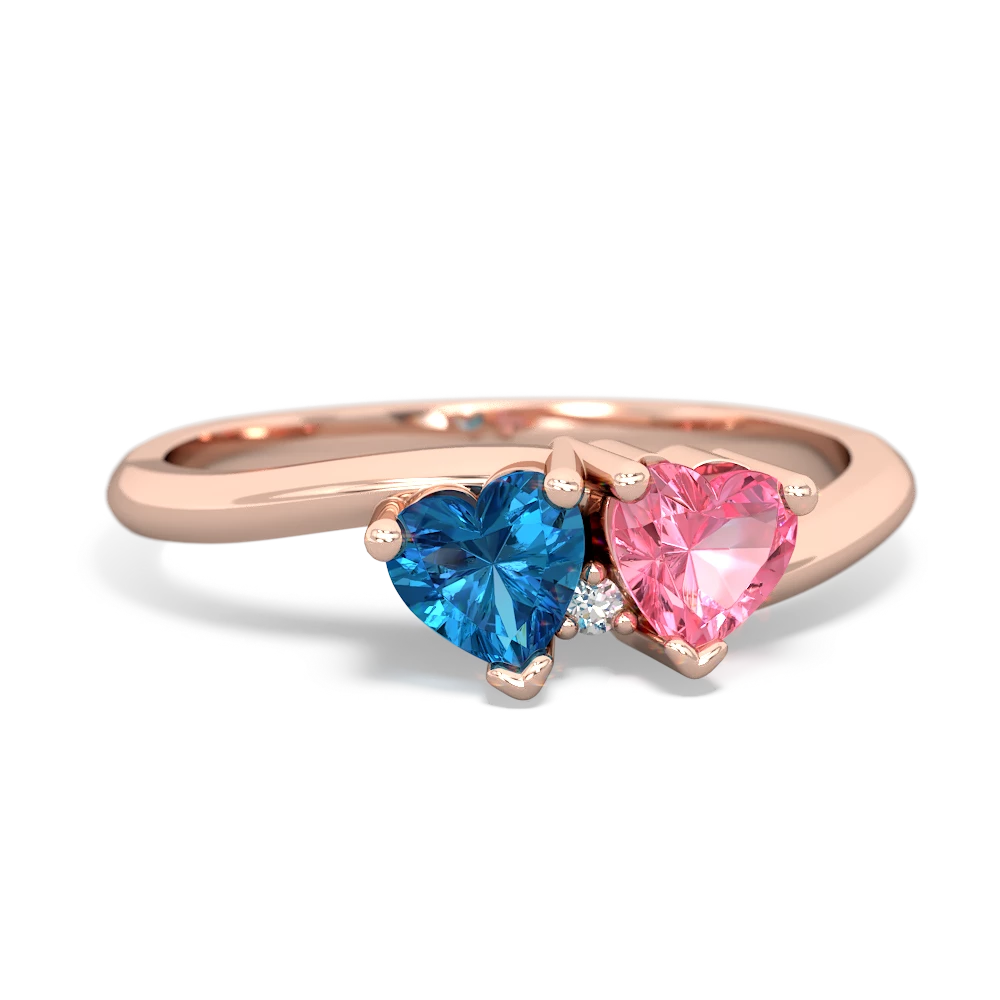 London Topaz Sweethearts 14K Rose Gold ring R5260