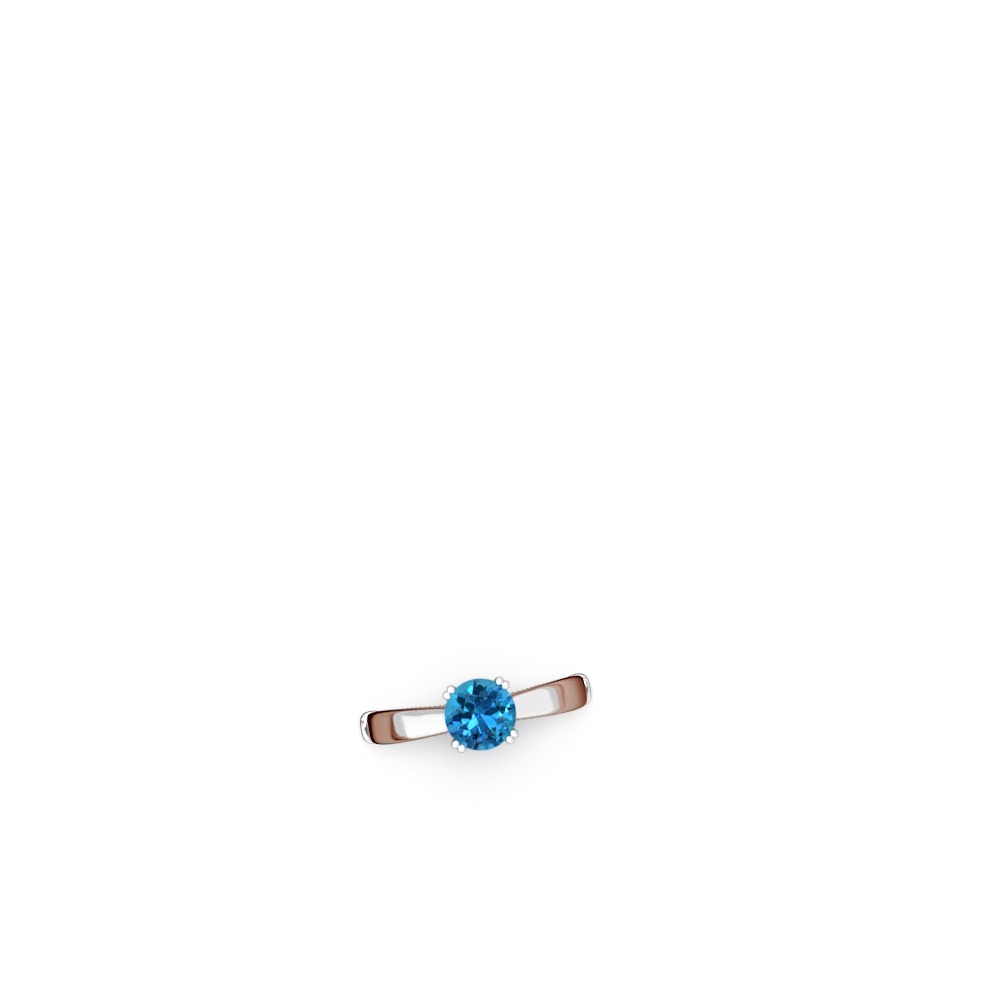 London Topaz Renaissance 14K White Gold ring R27806RD