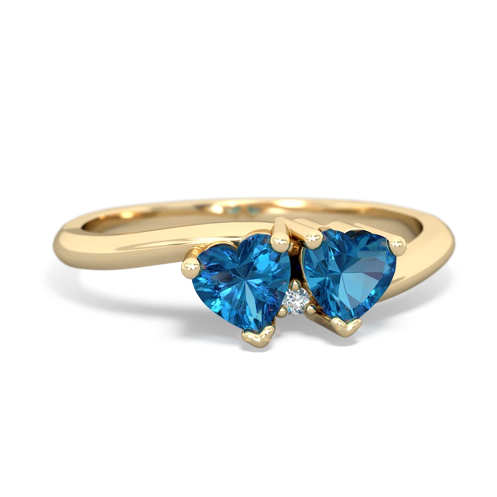 London Topaz Sweethearts 14K Yellow Gold ring R5260