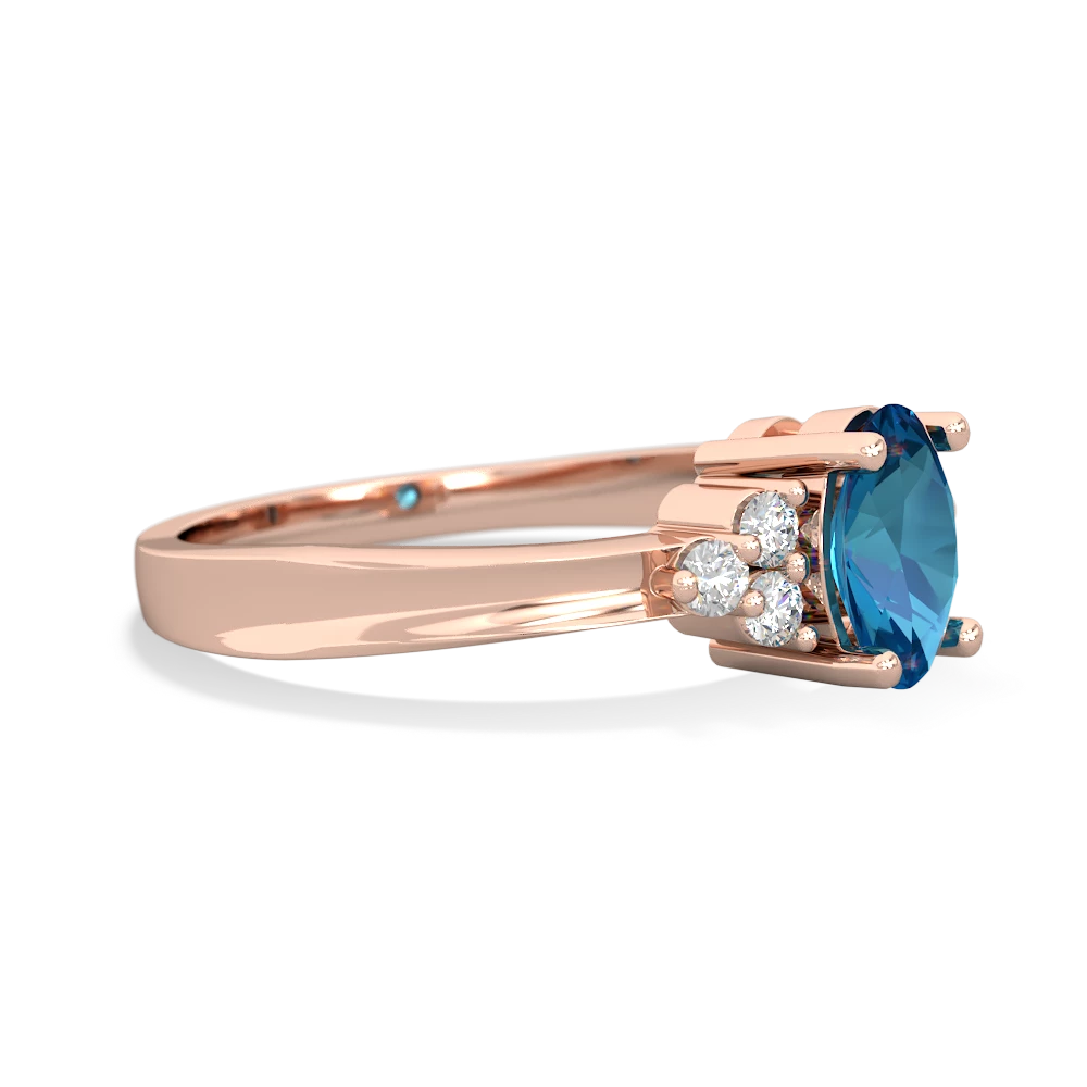 London Topaz Simply Elegant 14K Rose Gold ring R2113