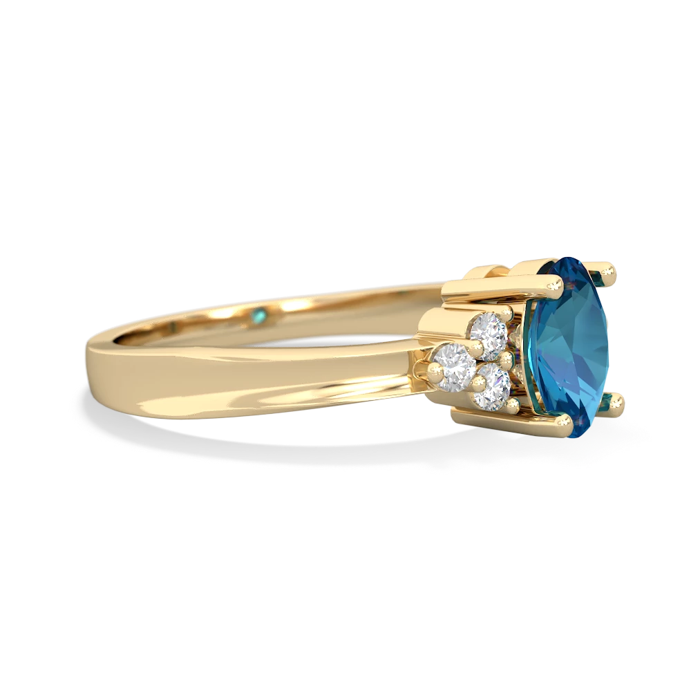 London Topaz Simply Elegant 14K Yellow Gold ring R2113