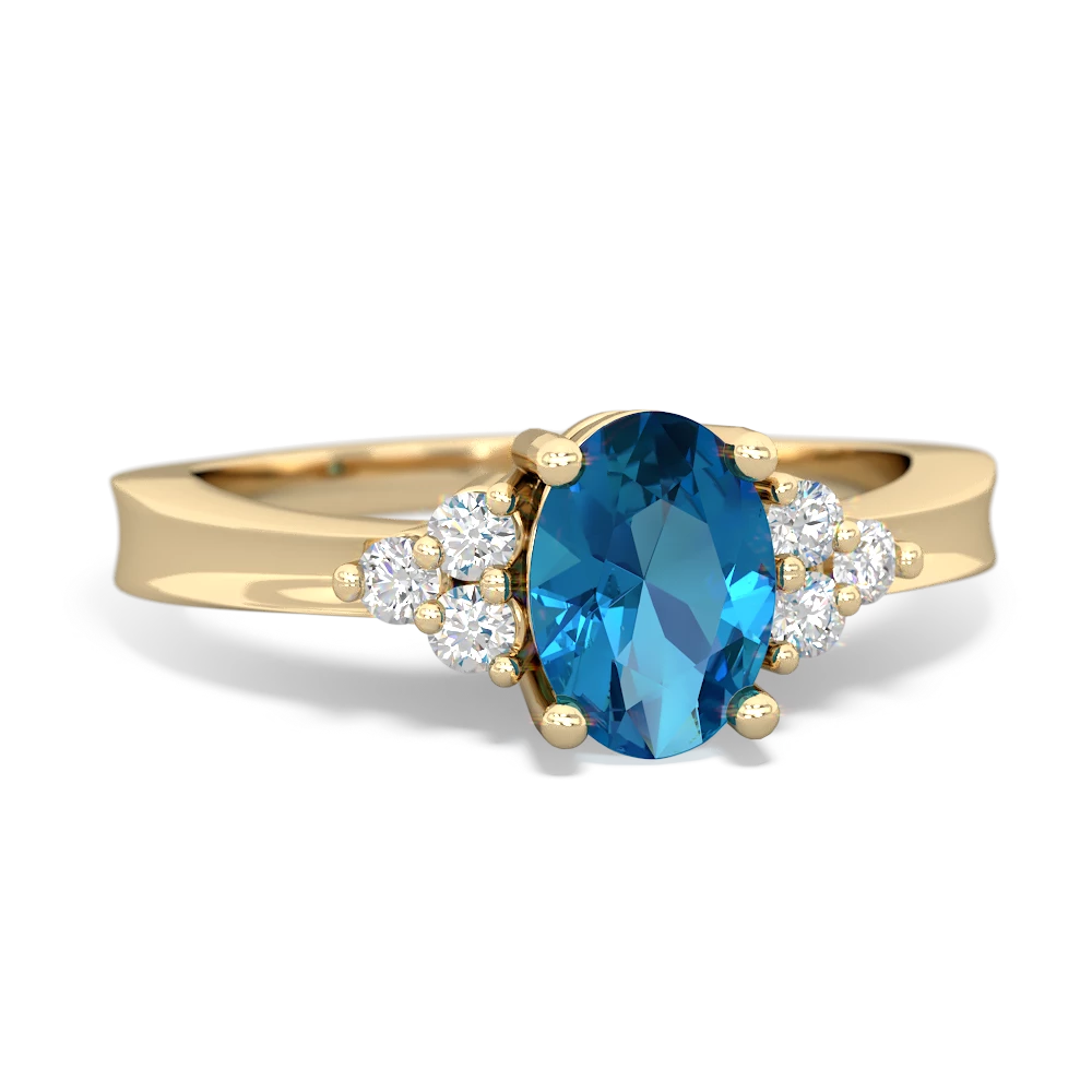 London Topaz Simply Elegant 14K Yellow Gold ring R2113