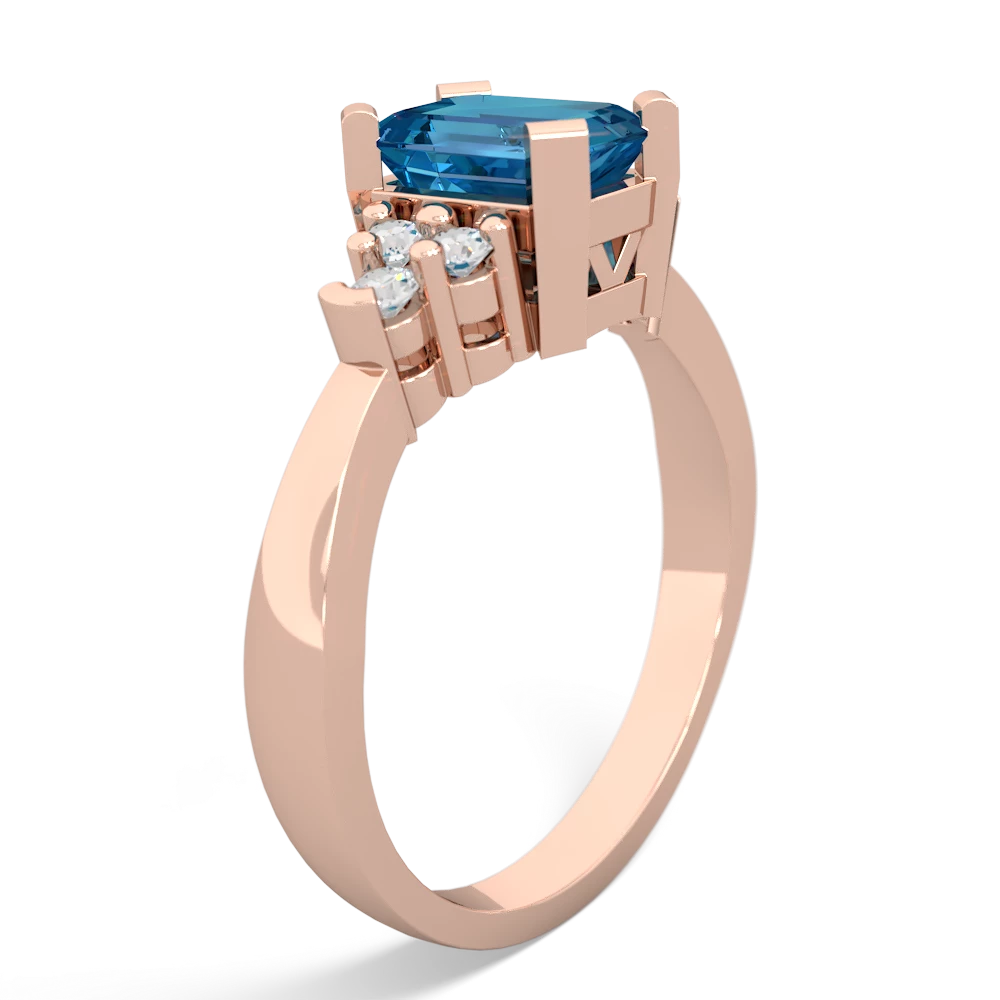 London Topaz Timeless Classic 14K Rose Gold ring R2591