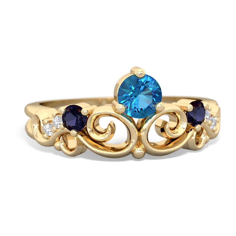 London Topaz Crown Keepsake 14K Yellow Gold ring R5740