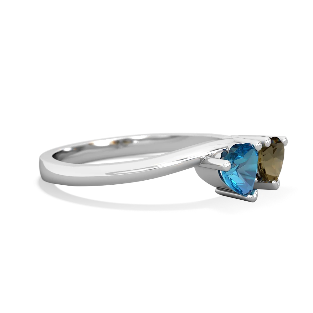 London Topaz Sweethearts 14K White Gold ring R5260