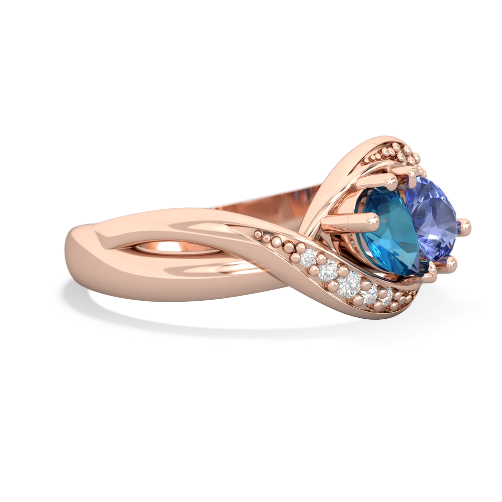 London Topaz Summer Winds 14K Rose Gold ring R5342