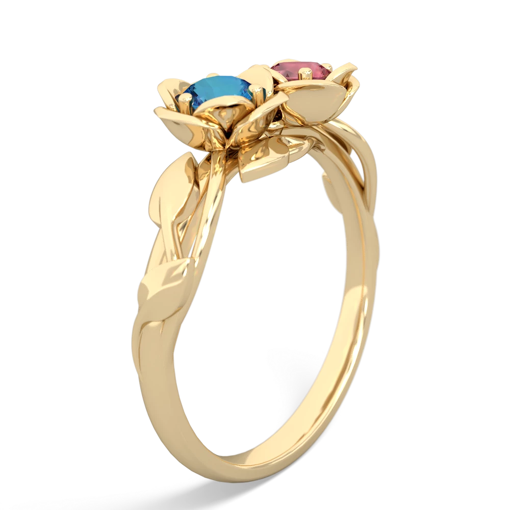 London Topaz Rose Garden 14K Yellow Gold ring R5510