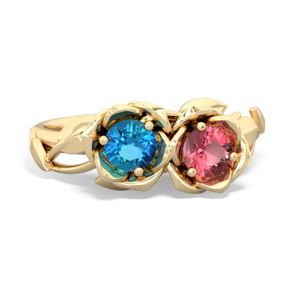 London Topaz Rose Garden 14K Yellow Gold ring R5510