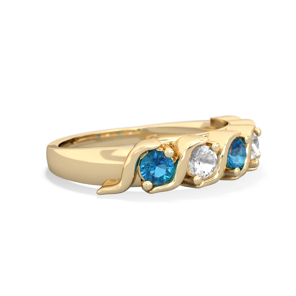 London Topaz Anniversary Band 14K Yellow Gold ring R2089