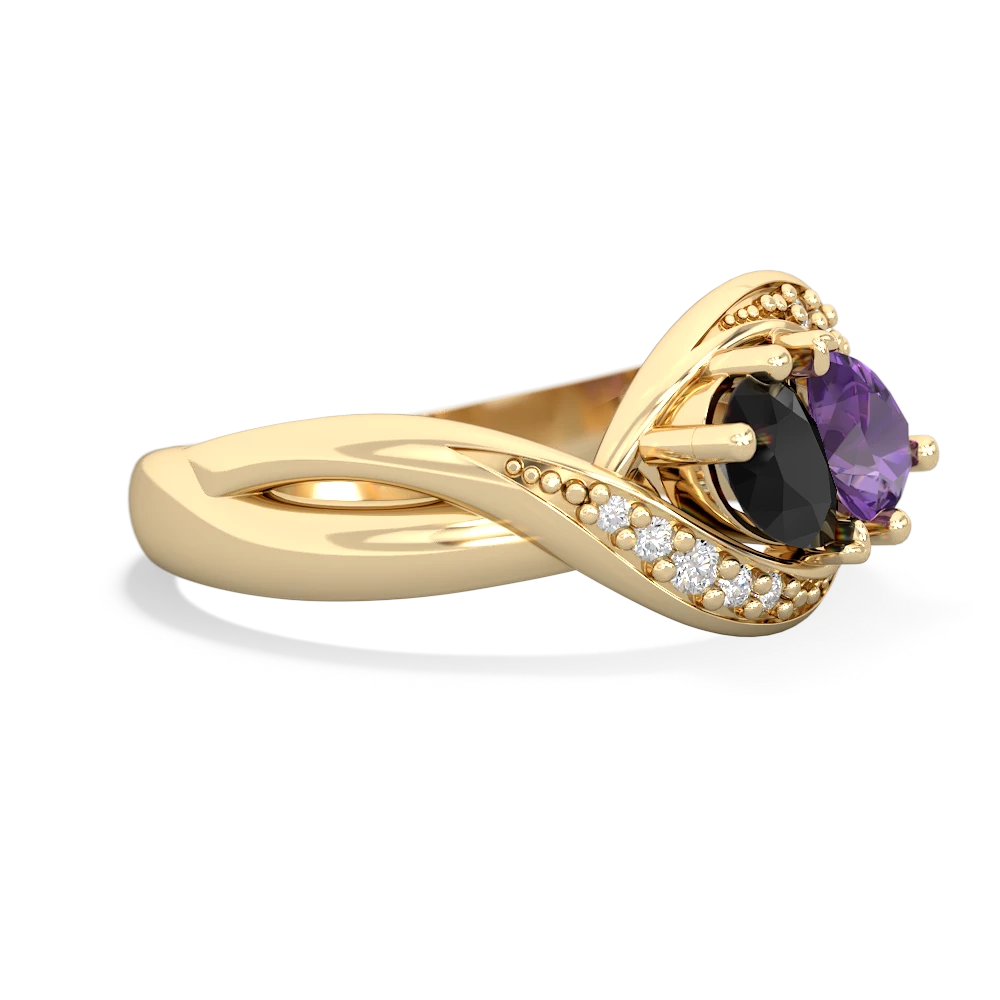 Onyx Summer Winds 14K Yellow Gold ring R5342