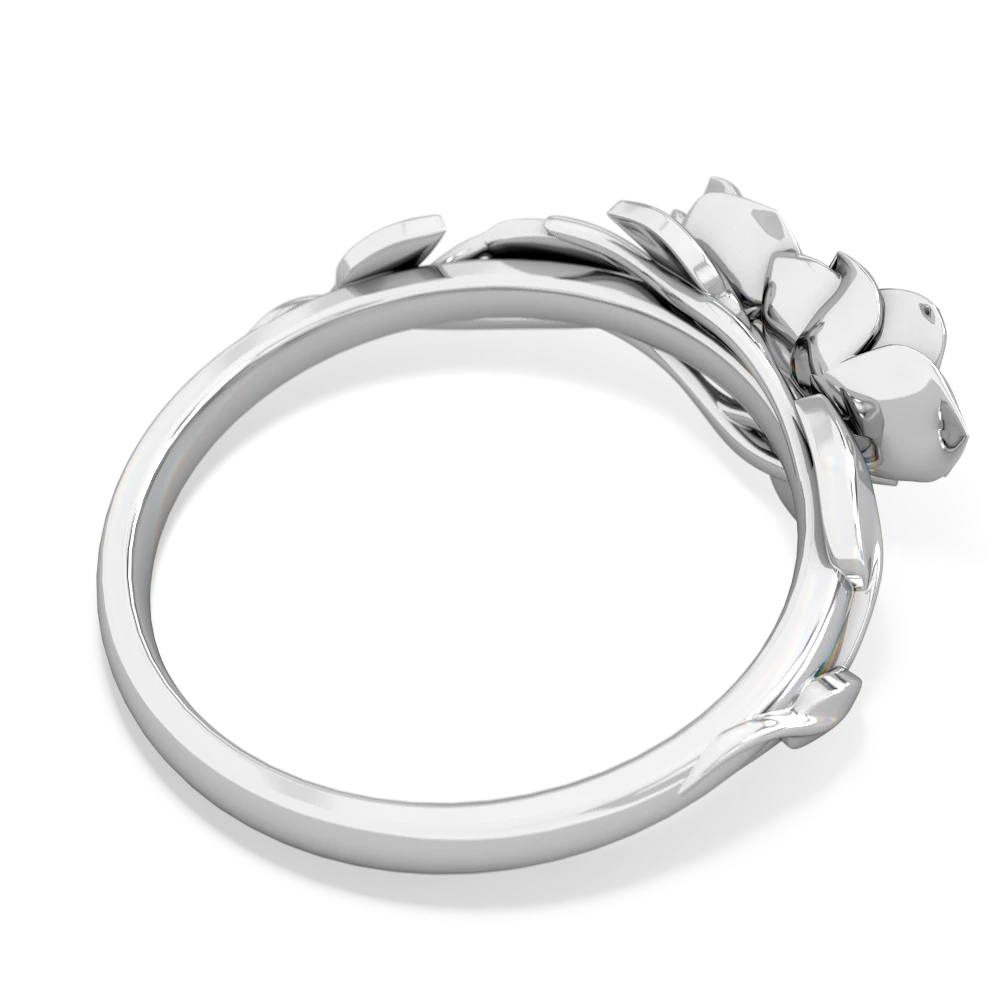 Onyx Rose Garden 14K White Gold ring R5510