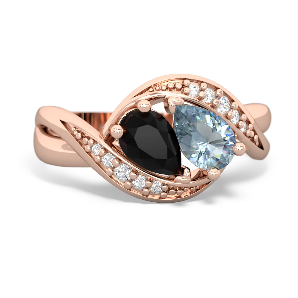 Onyx Summer Winds 14K Rose Gold ring R5342