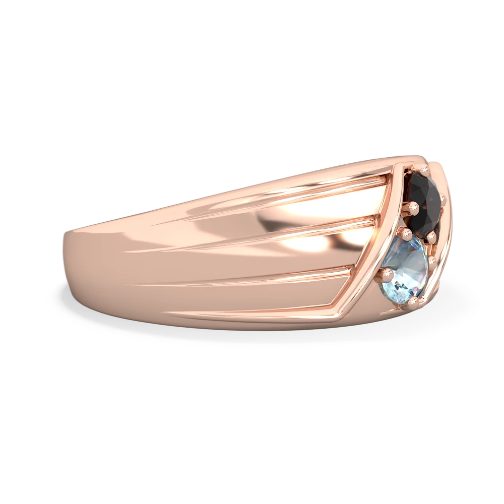 Onyx Men's Streamline 14K Rose Gold ring R0460